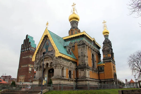 Каплиця Святої Марії Магдалини Історична Російська Православна Церква Матільденхое Побудована — стокове фото