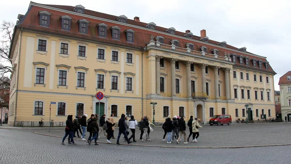 Fuerstenhaus Placu Demokracji Xviii Wieczny Pałac Książęcy Mieści Uniwersytet Muzyczny — Zdjęcie stockowe