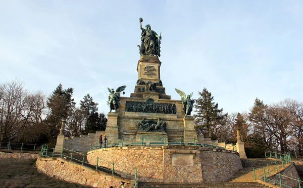 Pomnik Niederwalda Zbudowany Latach 1871 1883 Okazji Zjednoczenia Niemiec Niederwald — Zdjęcie stockowe