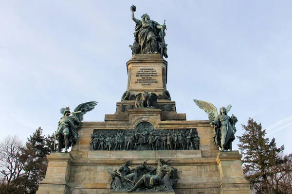 Monument Niederwald Construit Entre 1871 1883 Pour Commémorer Unification Allemagne — Photo