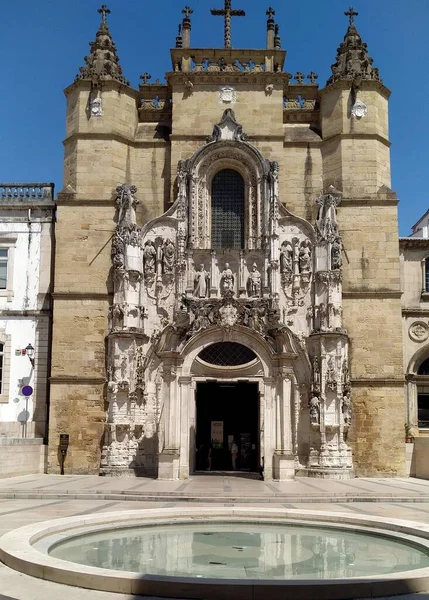 산타크루스 수도원의 최초의 포르투갈 코임브라 포르투갈 2023 — 스톡 사진