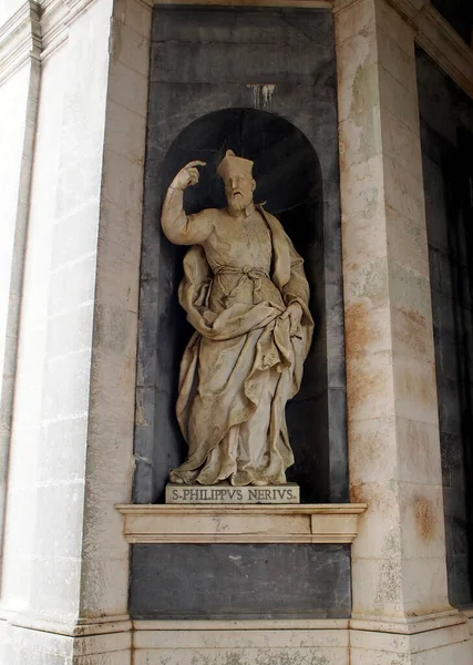 São Filipe Neri Decorações Esculturais Basílica Palácio Convento Mafra Portugal — Fotografia de Stock