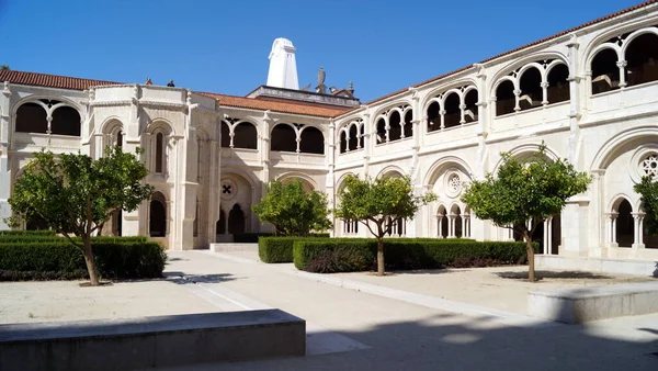 Cloisters Courtyard Fountain House Interior Monastery Santa Maria Alcobaca Portugal — Stock Fotó