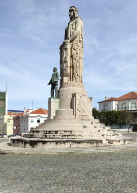 Monument to Antonio Jose de Almeida, politician, sixth president of Portugal, sculptural work by Leopoldo de Almeida, completed in 1937, in Areeiro district, Lisbon, Portugal - March 12, 2024 clipart