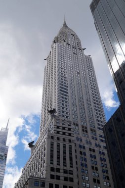 Chrysler Binası, ön cephenin üst kısmı, Doğu 42. Cadde, New York, New York, ABD - 8 Haziran 2024