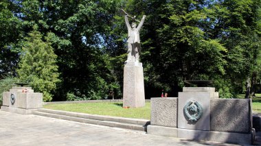 2. Dünya Savaşı Anıtı ve Anıtı Havlicek Bahçeleri, Teplice, Çek Cumhuriyeti - 8 Temmuz 2024