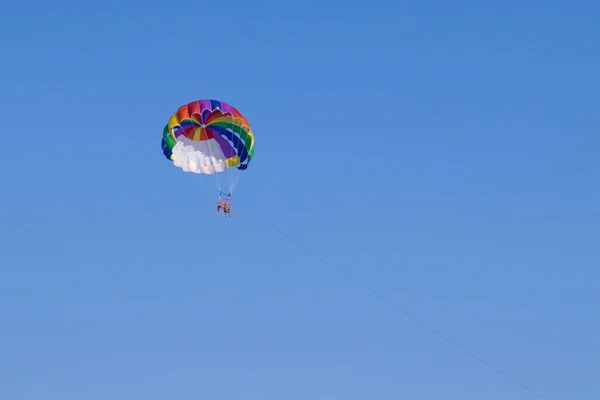 Parachute Flight Sea Horizon — Stock Photo, Image