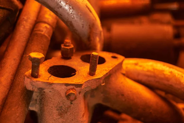 stock image Photo of used car exhaust manifold