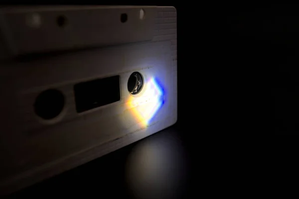 白带盒式磁带上的光谱照片 — 图库照片