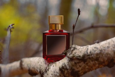 Doğada parfüm şişesi