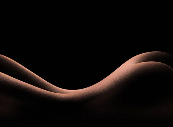 Vackra Linjer Den Kvinnliga Kroppen — Stockfoto