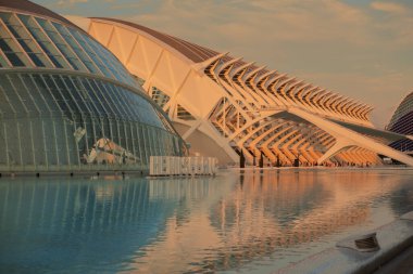 Valencia Sanat ve Bilim Şehri 'nde modern mimari, Temmuz, 2023