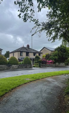 Bulutlu bir günde İngiltere 'nin güzel manzarası