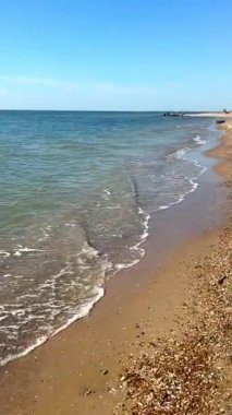 Sakin deniz manzarası. Seyahat ve hafta sonu konsepti