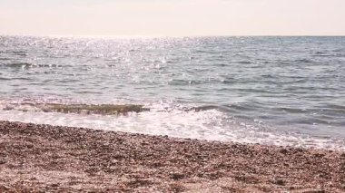 Güzel bir denizin manzarası