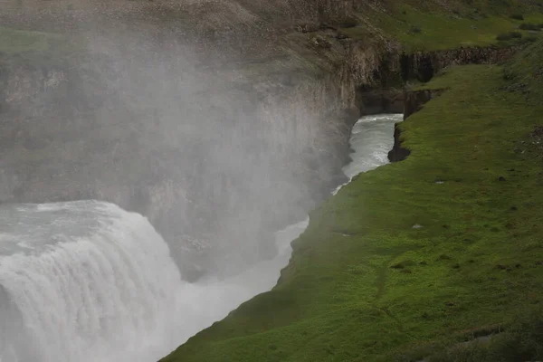 Canal Debajo Gullfoss Falls Islandia — Foto de Stock