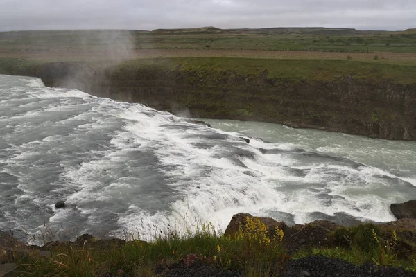 Rapids Raiver Gullfoss Falls Islandia — Foto de Stock