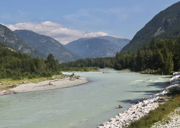 stock image The Bella Coola River near Hagensborg, British Columbia, Canada