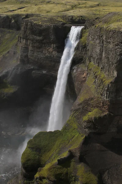 Haifoss Falls Jižním Islandu — Stock fotografie