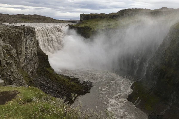 Cascadas Dettifoss Una Zona Remota Islandia —  Fotos de Stock