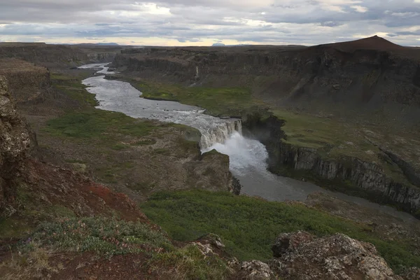 Yukarıdan Dettifoss Şelaleleri, İzlanda