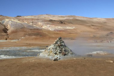 Namaskar Jeotermal Bölgesi, İzlanda 'da Fumarol