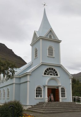 Seydisfjodur, İzlanda 'daki Mavi Kilise