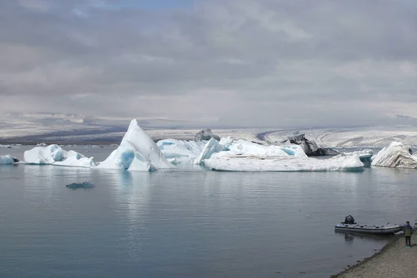 Jokulsarlon 冰川泻湖的冰山 — 图库照片