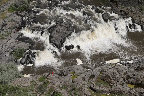 Рейди Річці Палус Над Водоспадом Палус Штат Вашингтон — стокове фото