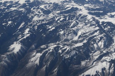 Seattle Washington yakınlarındaki Şelale Dağları 'nın hava görüntüsü.