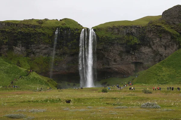 Seljalandsfoss Falls Región Sur Islandia —  Fotos de Stock