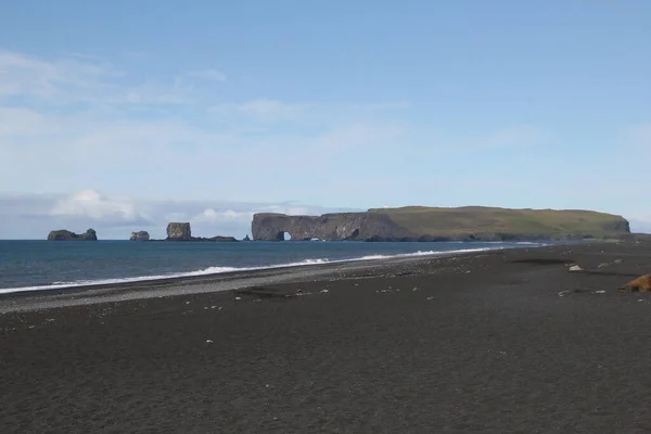 Dyrholaey Peninsula Reynisfjara Beach Vik Myrdal Iceland — Stock Photo, Image