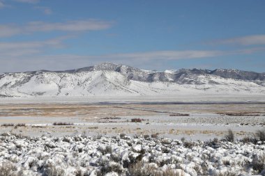 Ruby Valley Ulusal Vahşi Yaşam Sığınağı, Nevada 'da kış sahnesi
