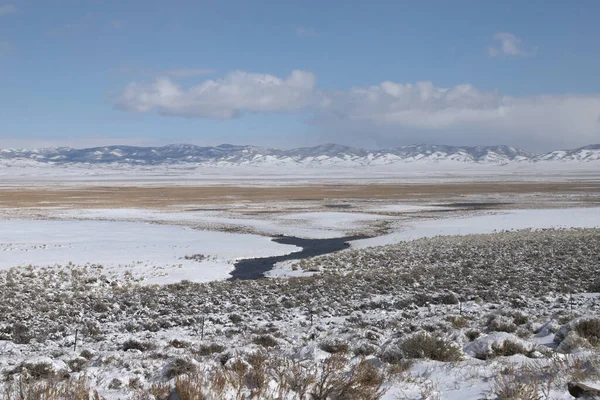 Invierno Refugio Nacional Vida Silvestre Ruby Valley Nevada — Foto de Stock