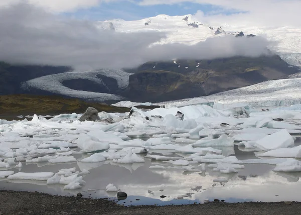 Lagoa Glacial Chamada Fjallsarlon Parque Nacional Vatnajokull Islândia — Fotografia de Stock