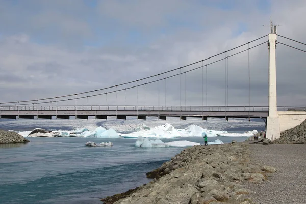 冰岛Jokulsarlon公路上的桥梁 — 图库照片