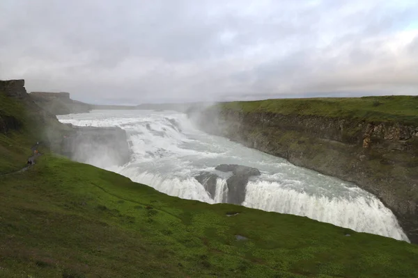 冰岛南部地区的Gullfoss瀑布 — 图库照片