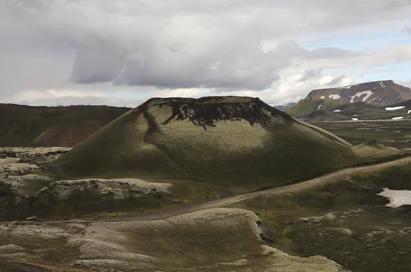 Sturtur Carter Drodze Landmannalaugar Islandia — Zdjęcie stockowe