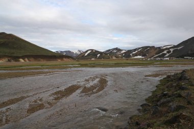 Landmannalaugar, İzlanda yakınlarındaki Jokulgilskvisi Nehri