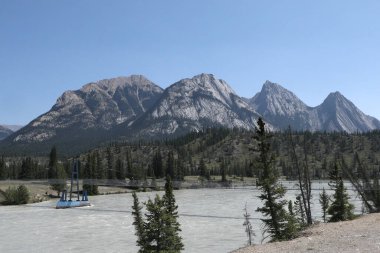 Ex Coelis Dağı, Topham Askı Köprüsü, Alberta, Kanada