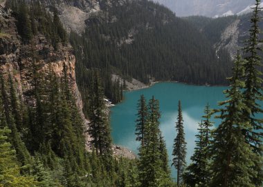 Oesa Gölü patikasından O 'Hara Gölü, Yoho Ulusal Parkı, British Columbia, Kanada