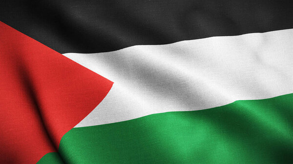 Рисунок фона Палестинского флага 3D 