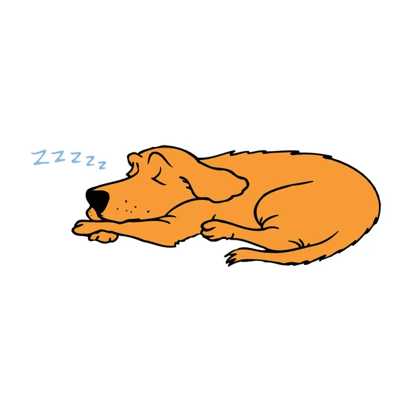 Ilustração Dachshund Cão Bonito Cachorro Agradável Para Cartão Saudação Pet — Vetor de Stock