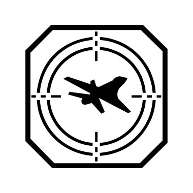 Hedef uçak siluetinde izole edildi.