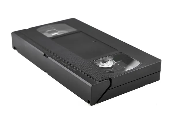 VHS kaset. Beyaz Arkaplanda Boşluğu Kopyalayan Eski VHS Video Kaseti.
