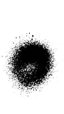 Sprey boya fırçası, sıçrama desenleri, doku, mürekkep damlaları vektöre.