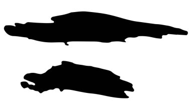 Mürekkep işaretleyicisinin çizgi fırçası etkisi, vektör üzerine boya damlası.