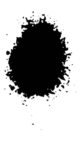Spray Paint Brush Splatter Patronen Textuur Inktdruppel Vector — Stockvector