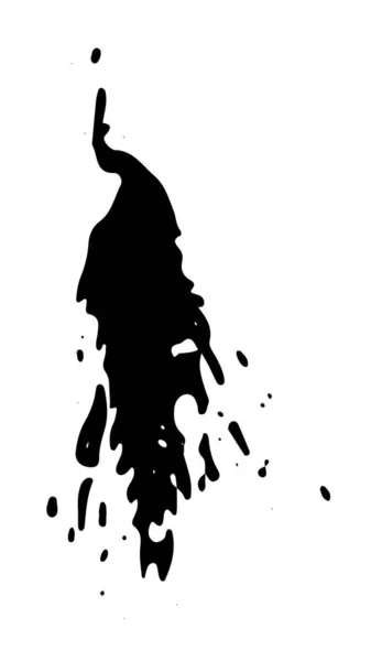 Spray Pinceau Motifs Éclaboussures Texture Goutte Encre Sur Vecteur — Image vectorielle