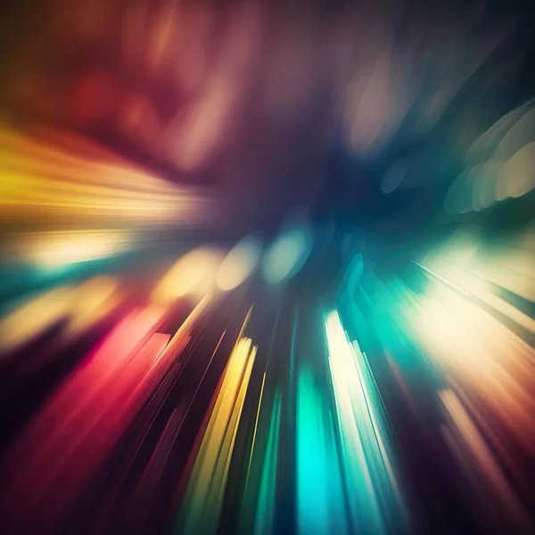 Ein Verschwommenes Foto Eines Mehrfarbigen Objekts Das Mit Generativer Technologie — Stockfoto